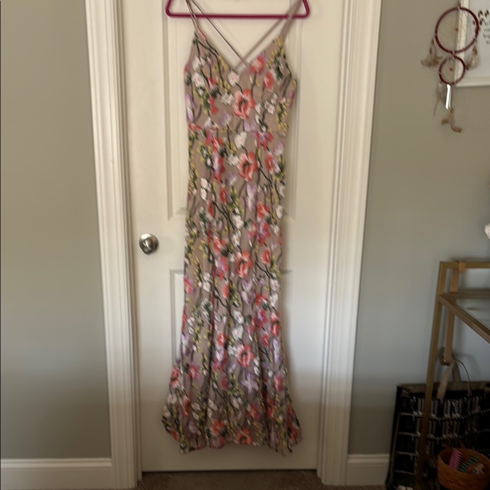 Floral Tiered Ruffled Maxi Sundress for summer Events